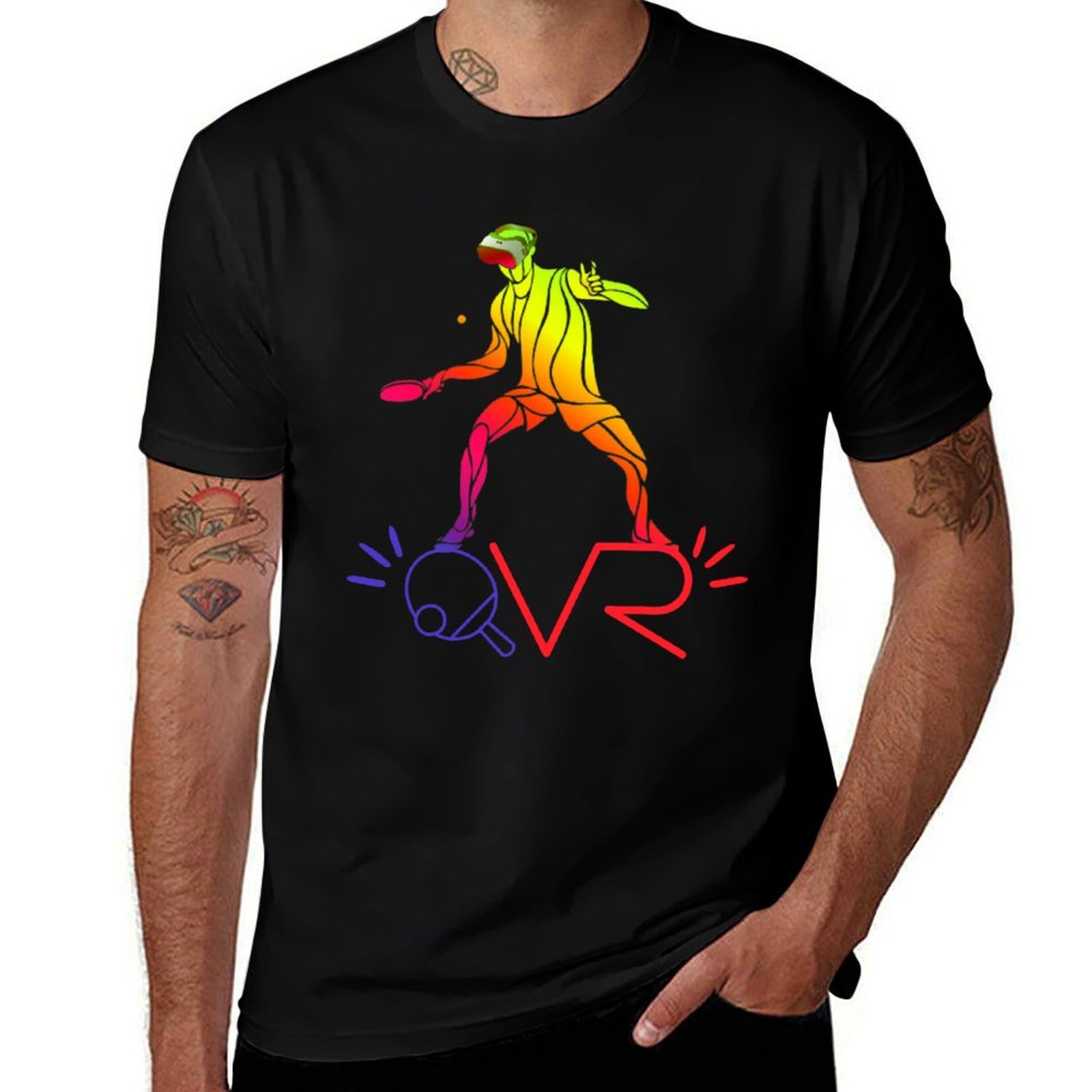 Table Tennis Vr - Tafeltennis VR T-shirt Kerstthema T-shirt