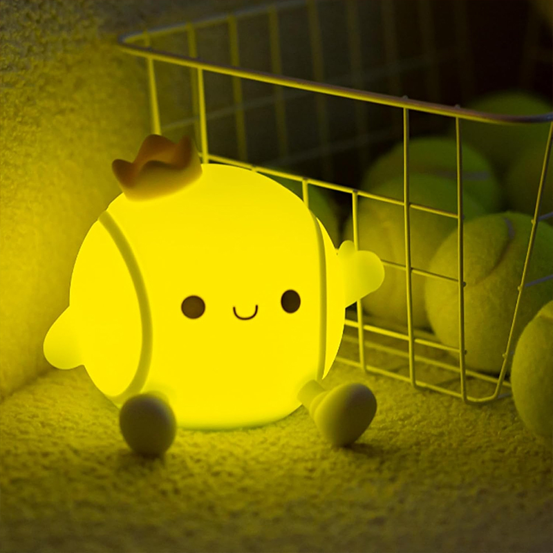 Table Tennis Kids - Schattig tennisnachtlampje Siliconen slaaplamp voor kinderkamer