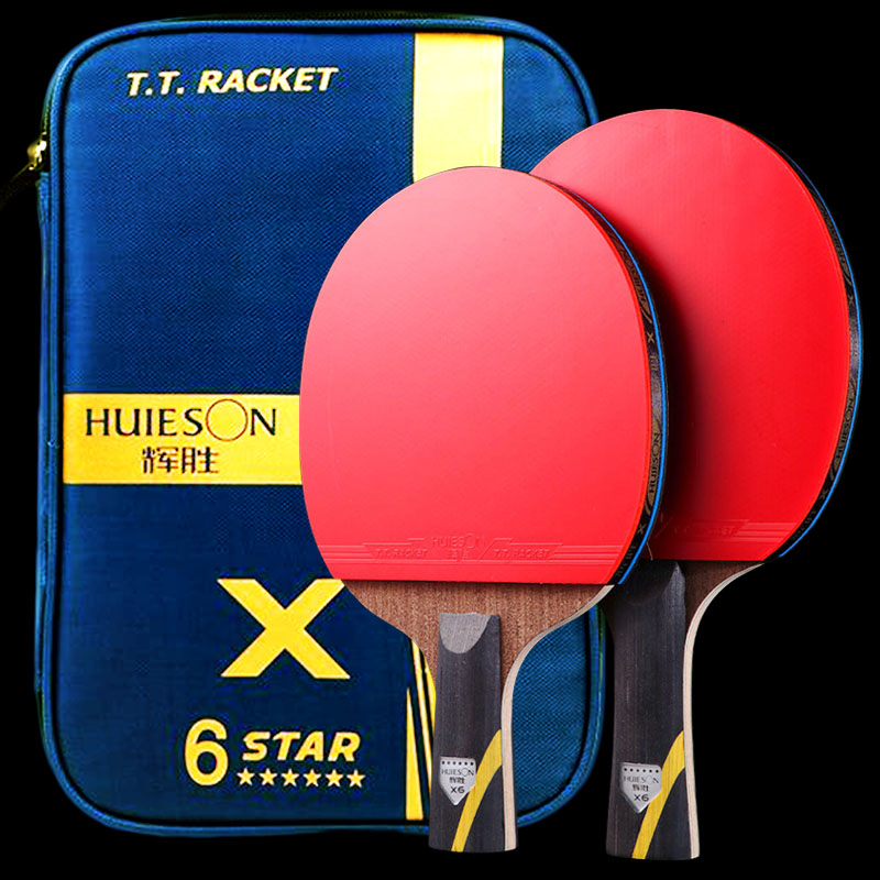 Table Tennis Backhand - Huieson 5/6 Star Tafeltennisracket Carbon Offensief
