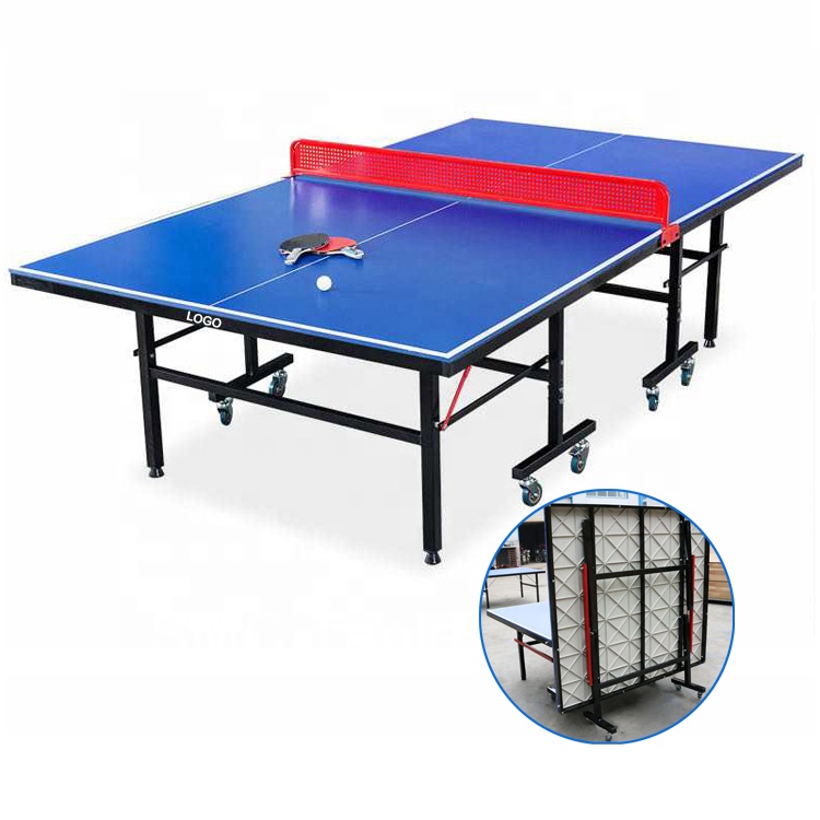 Table Tennis Youtube - Outdoor tennistafel opvouwbare wieltraining stalen metalen