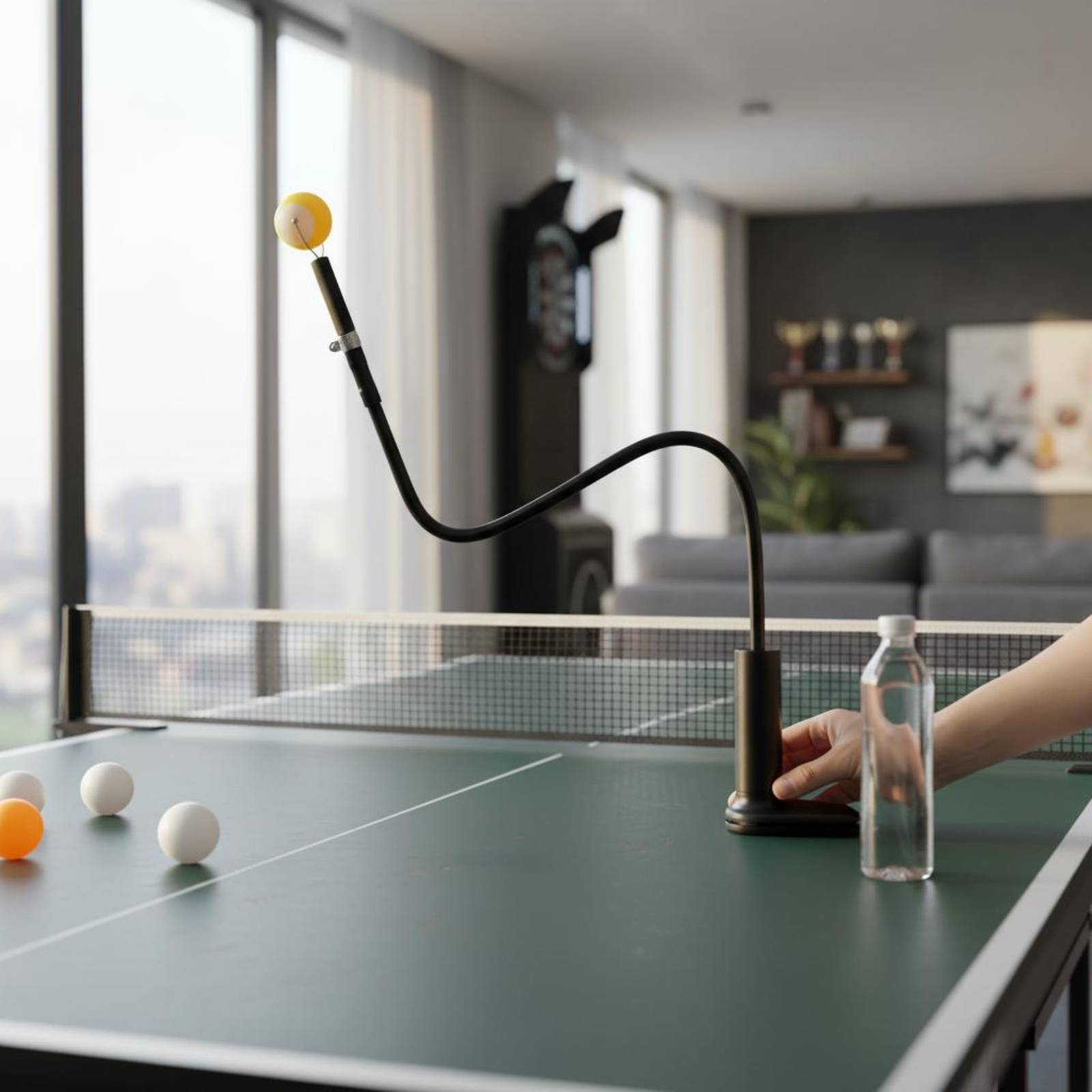 Table Tennis Youtube - Tafeltennis Solo Oefenhulp Flexibele buisstructuur Tafeltennis