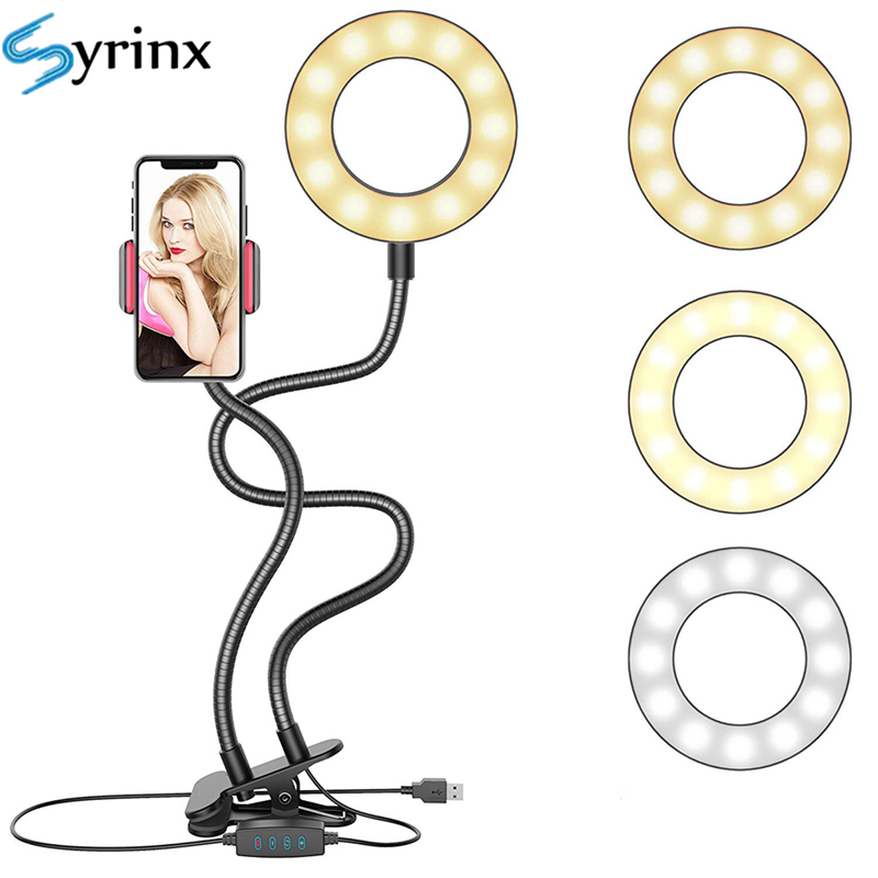 Table Tennis Youtube - 2024 Selfie Ringlamp Met Flexibele Mobiele