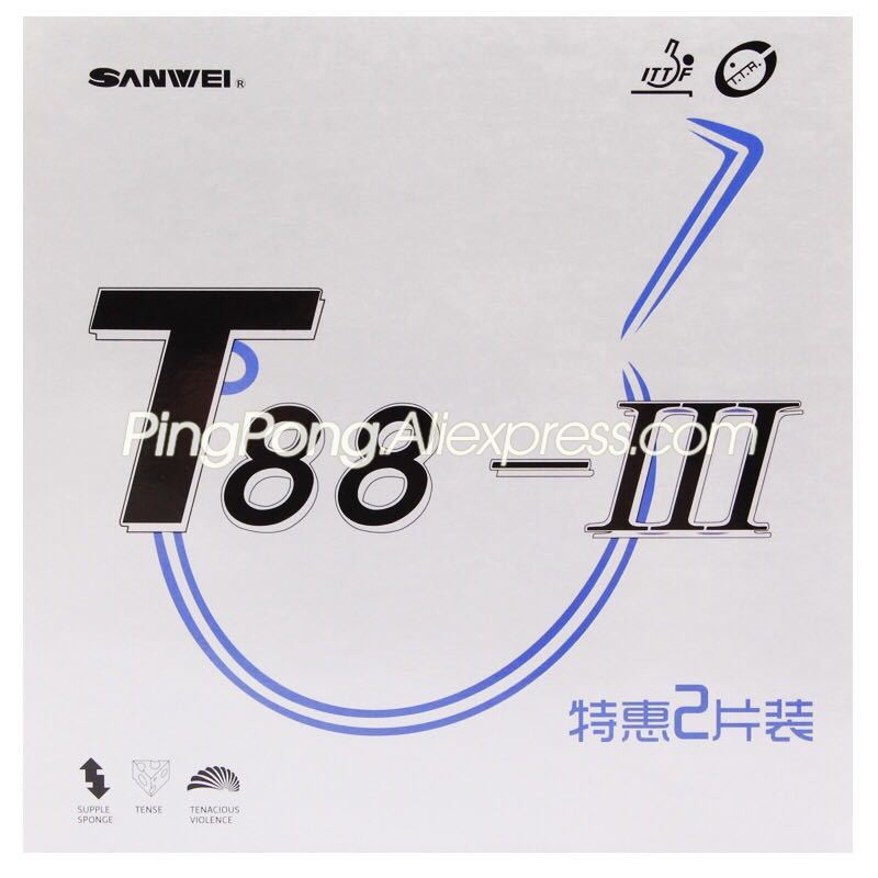 Table Tennis Vr - Originele Sanwei T88-3 Tafeltennis Rubber Allround