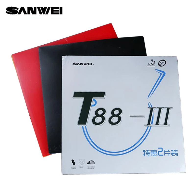 Table Tennis Backhand - Originele Sanwei T88-3 Tafeltennis Rubber Pips-In
