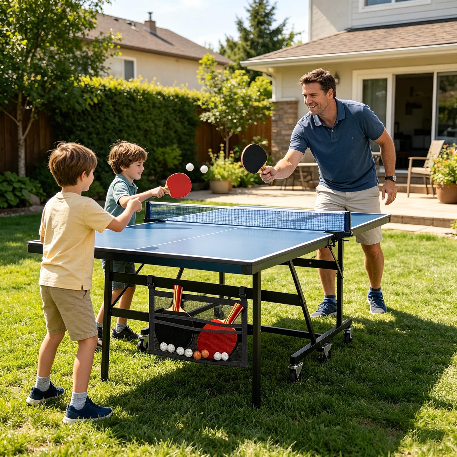 Table Tennis Youth - Tafeltennisracketkoffer, eenvoudig te installeren zonder boren,