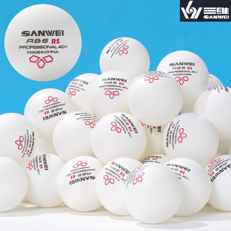 Table Tennis Vr - SANWEI RS40+ 3-sterren tafeltennisballen gefelst ABS