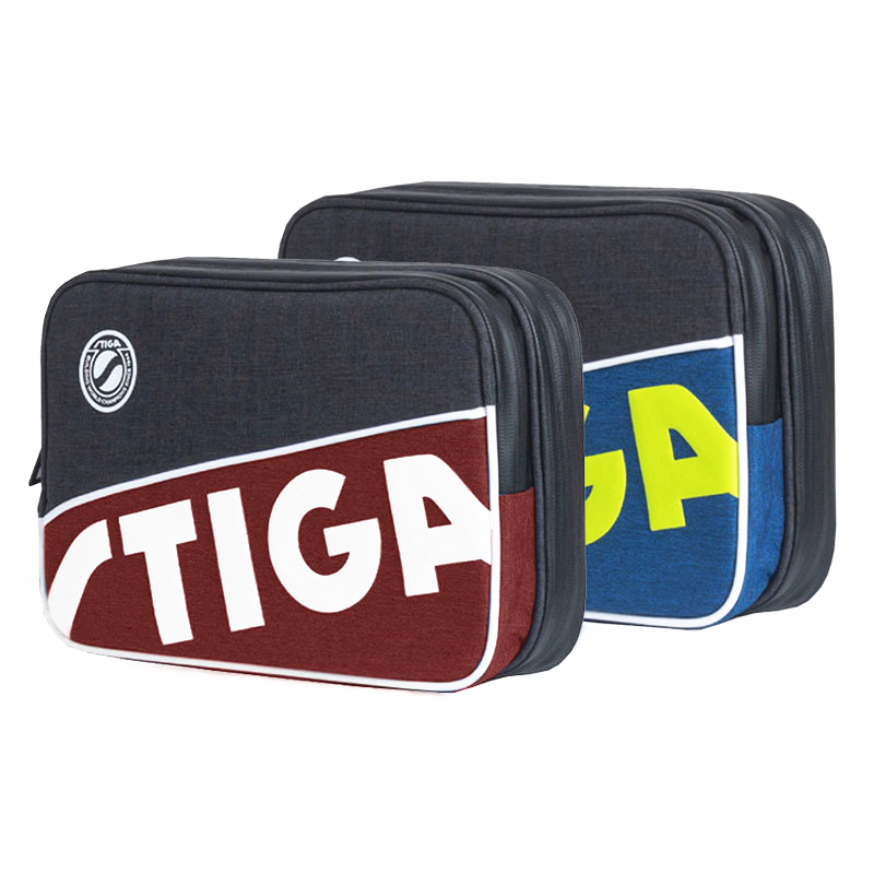 Table Tennis Backhand - STIGA Tafeltennisrackets Tas Nieuwe Dubbellaags Vierkant
