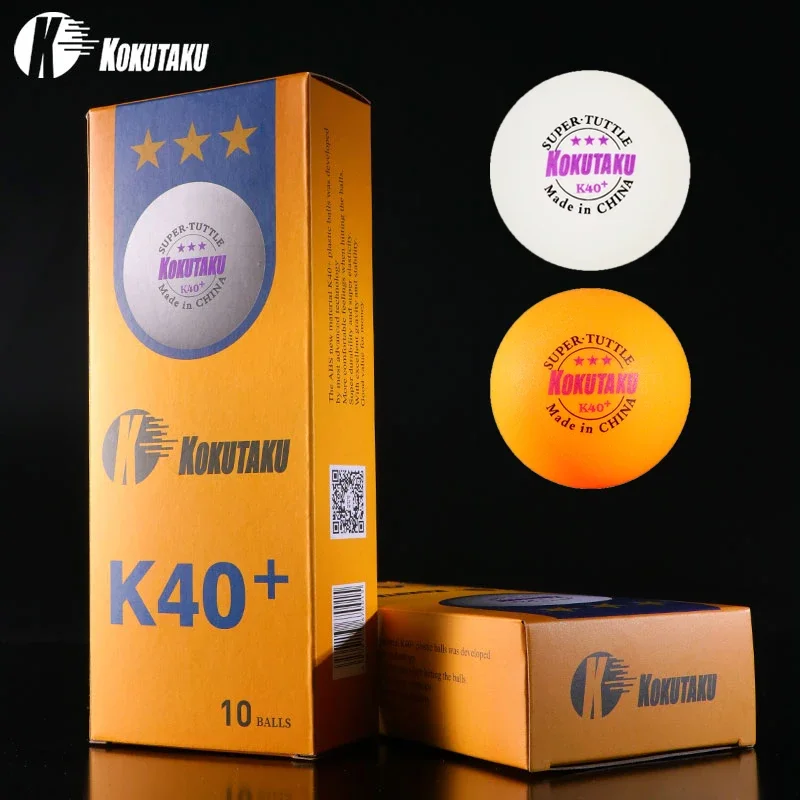 Table Tennis Pc - Opruiming Kokutaku K40 + 3-Star Seamed