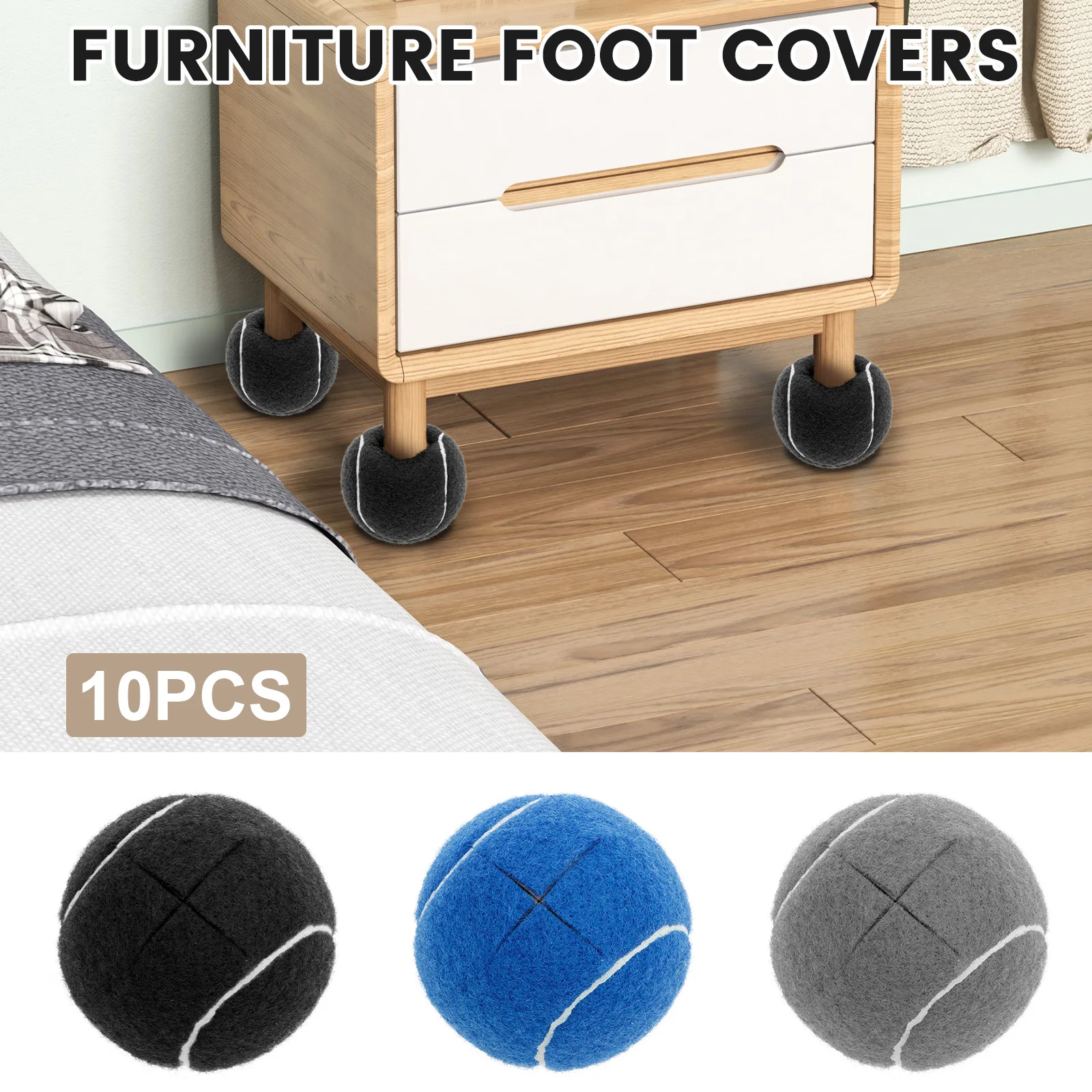 Table Tennis Db Rubbers - 10 Stuks Tafel Stoel Voet Covers