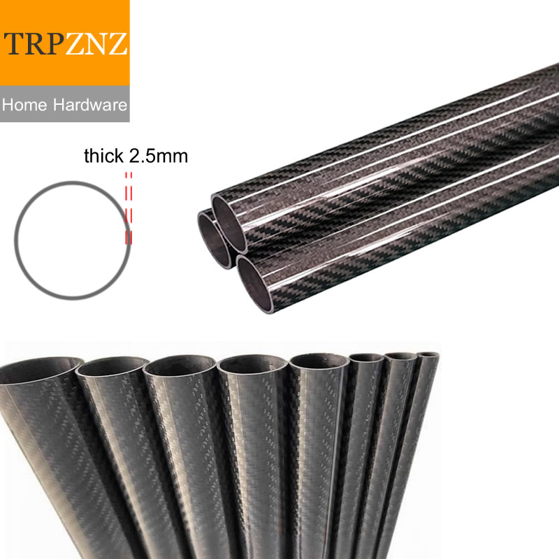 Table Tennis Youtube - 3K Koolstofvezel Buis Pijp 2.5mm Wanddikte