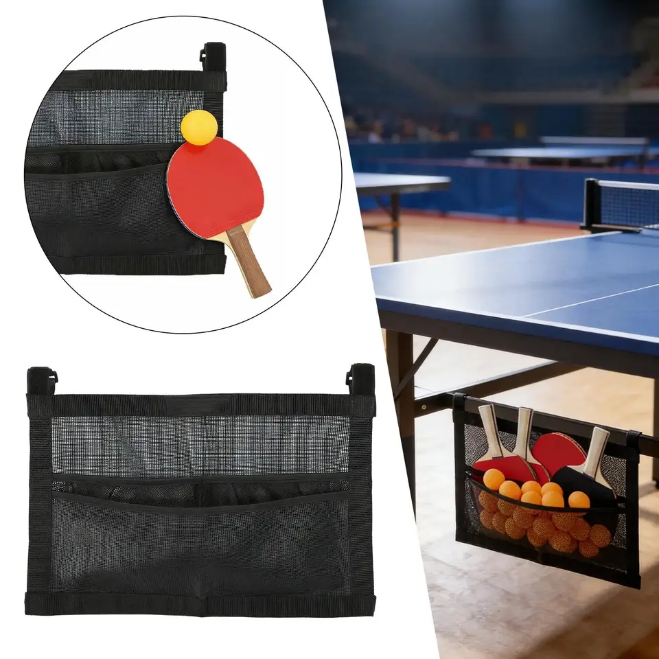 Table Tennis Vr - Nieuwe Mesh Pingpongbalhouder Grote tascapaciteit Tafeltennisbalorganizer