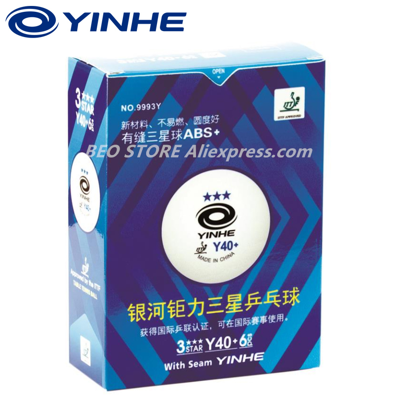 60 Ballen Yinhe 3-Star Y40 + H - Table Tennis Video Game recensie en prijs